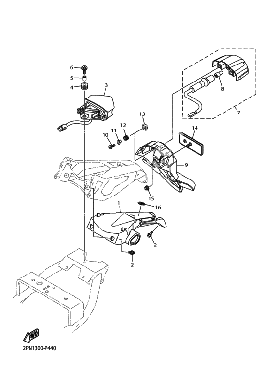 Задний фонарь (Стоп-сигнал)