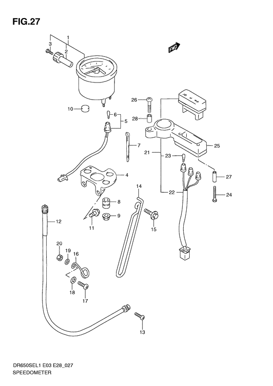 Speedometer              

                  Dr650sel1 e28