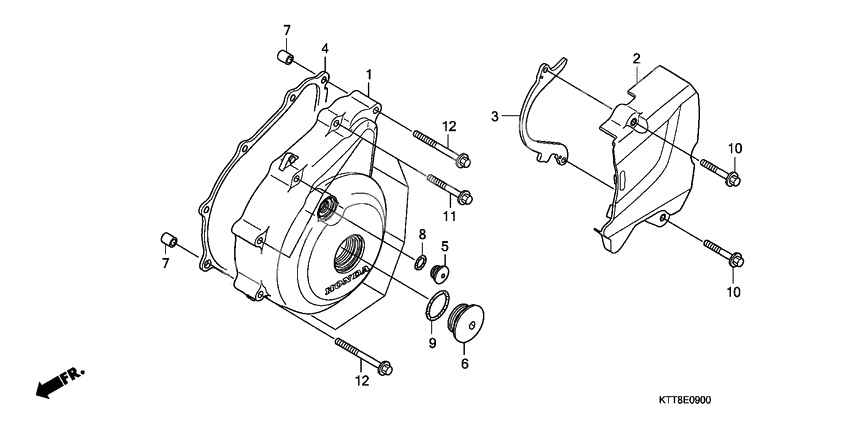 Left crankcase cover