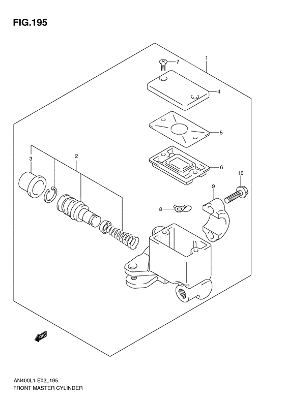 Front master cylinder              

                  An400al1 e24