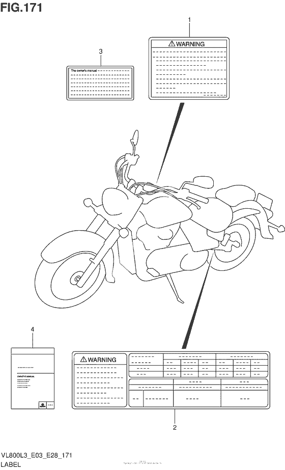 Информационные наклейки (Vl800Tl3 E33)