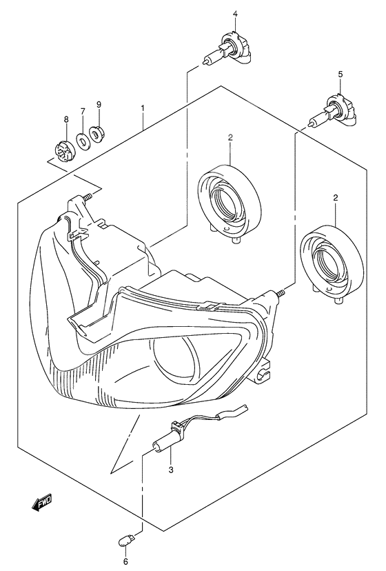 Headlamp              

                  Note