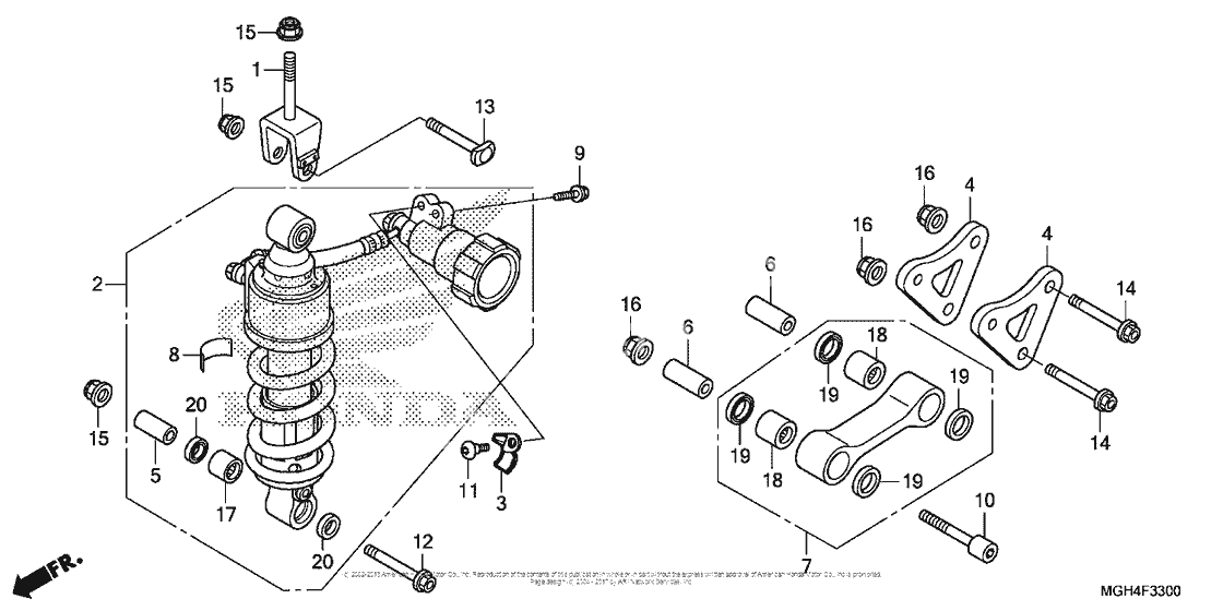 Задний амортизатор
