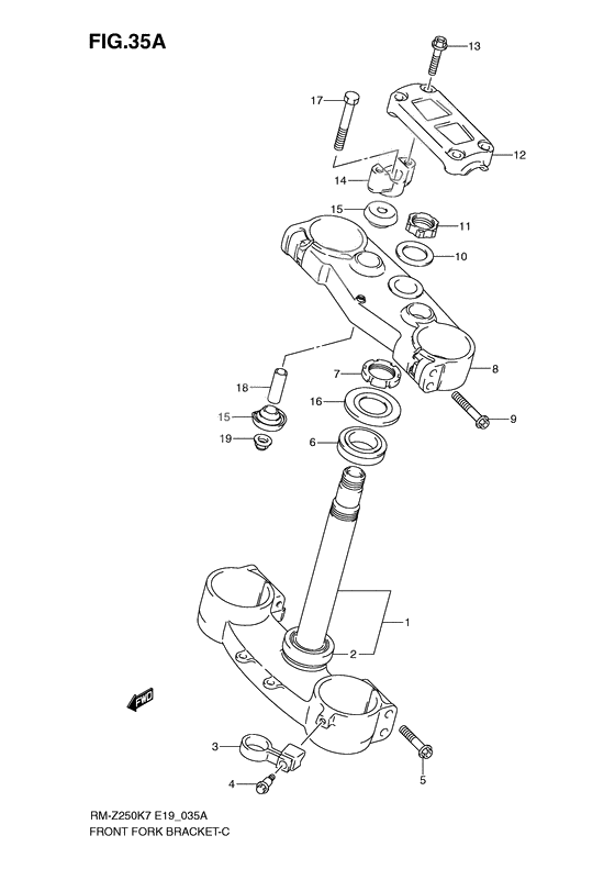 Steering stem              

                  Model k8/k9