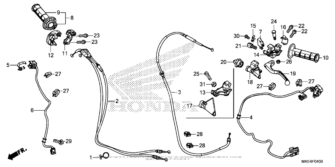 Ручка руля & Пульт управления рулевой & Тросики
