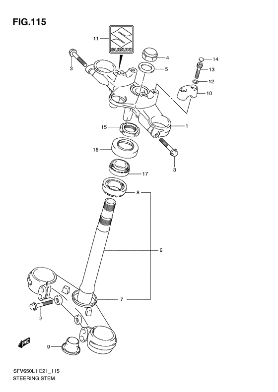 Steering stem