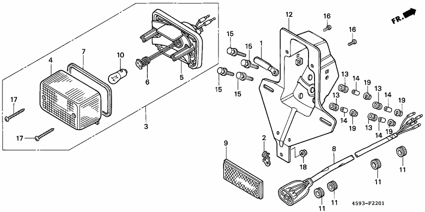 Taillight unit ass`y              

                  2