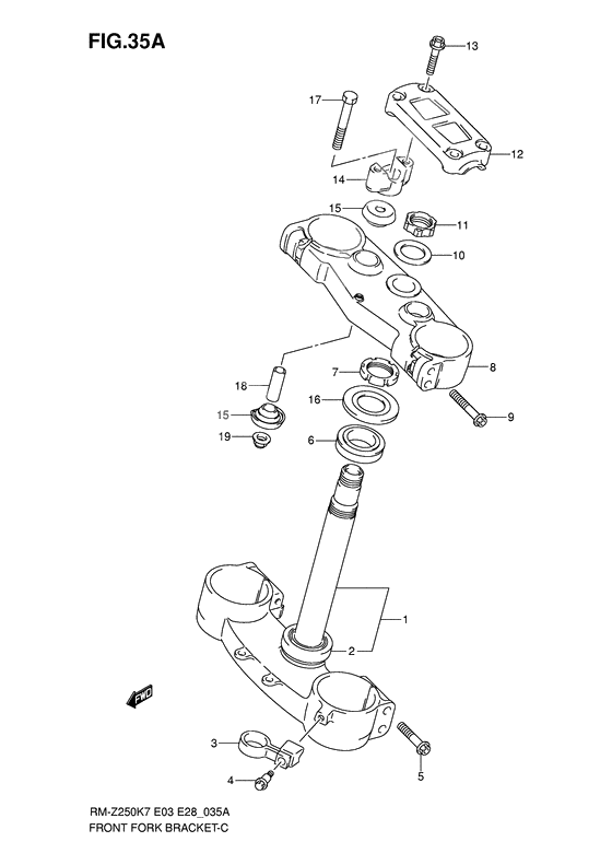 Steering stem              

                  Model k8/k9