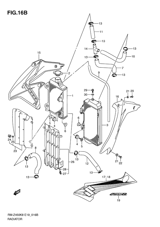 Radiator              

                  Rm-z450l1