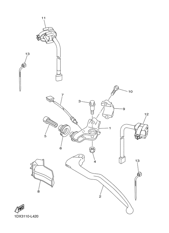 Interruptor manillar&palanc