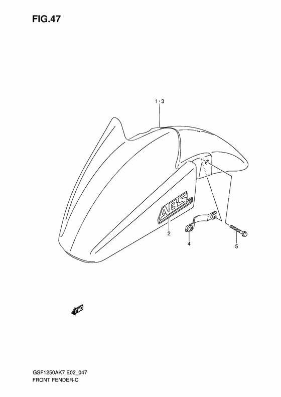 Front fender              

                  Model k7/k8