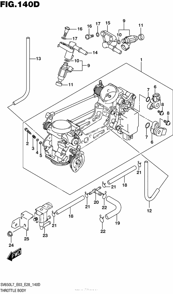 Throttle Body (Sv650Al7 E33)