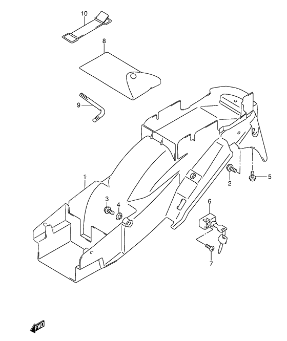 Rear fender              

                  Model k3