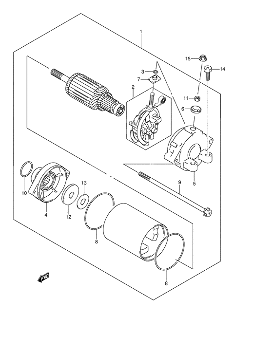 Starting motor