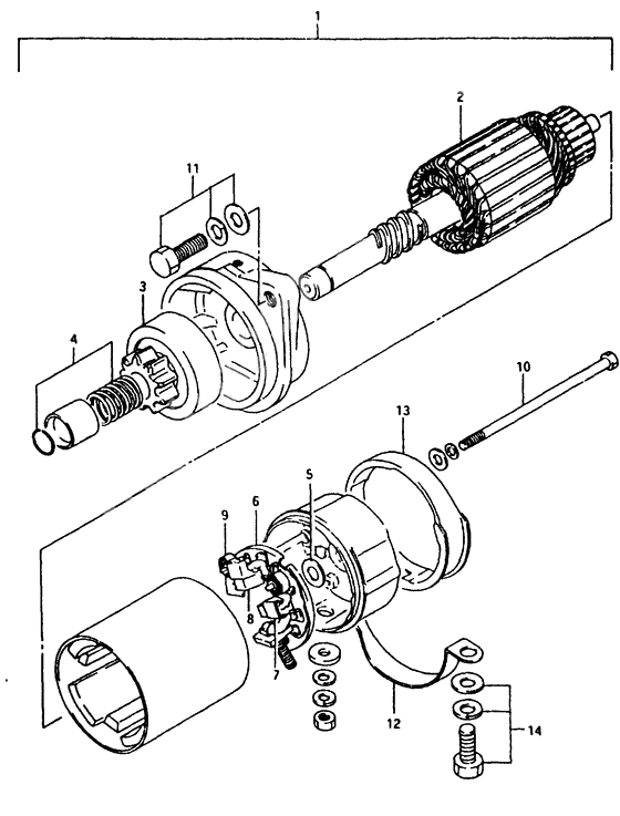 Starting motor