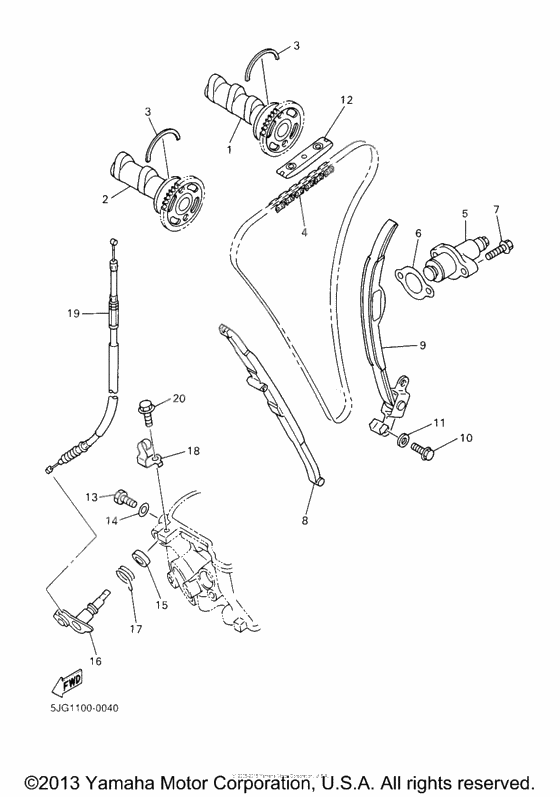 Camshaft chain