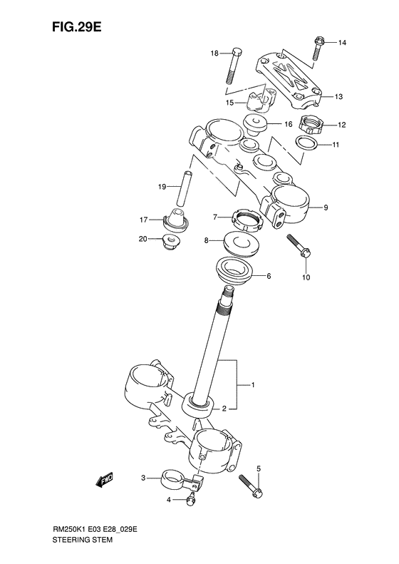 Steering stem              

                  Model k6