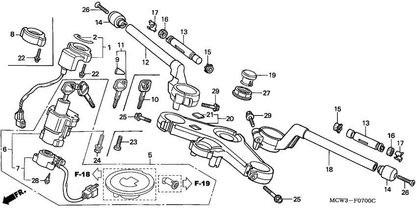 Handle pipe/top bridge