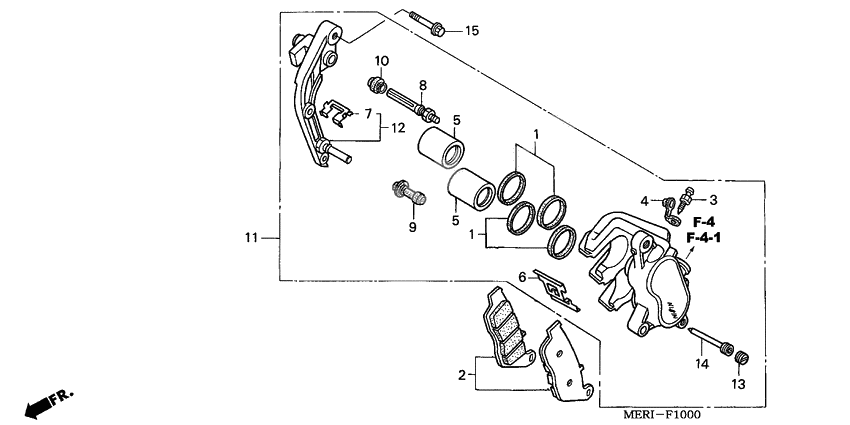 Front brake caliper              

                  L.