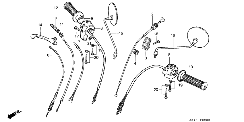 Handle switch/lever/ cable