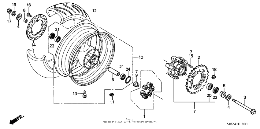 Rear wheel