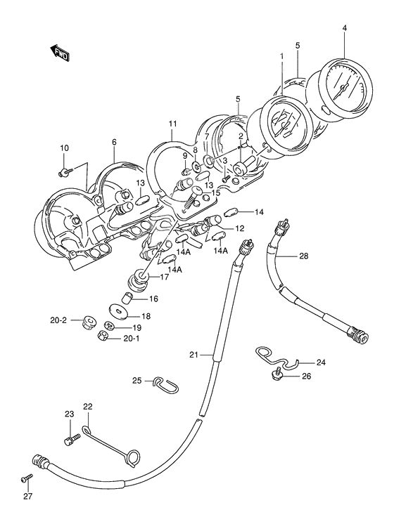 Speedometer - tachometer