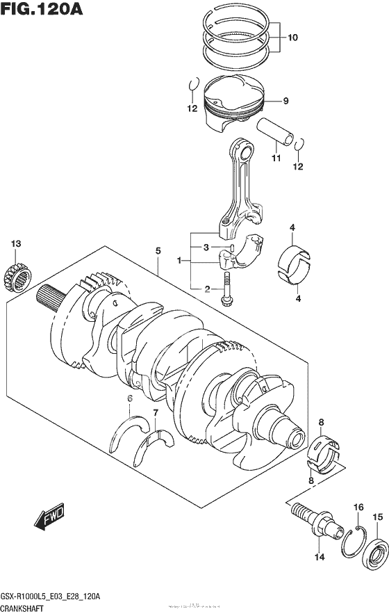 Коленчатый вал & Поршень