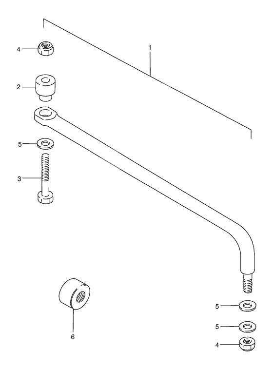 Tie rod linkage spindle zincated yello