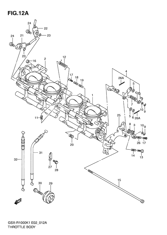 Throttle body              

                  Gsx-r1000k2