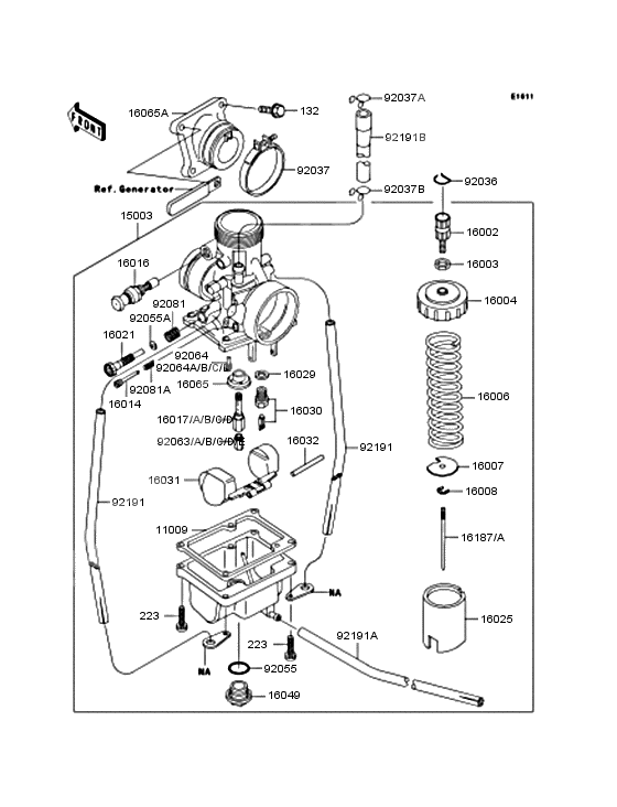 Carburetor              

                  KX65-A1