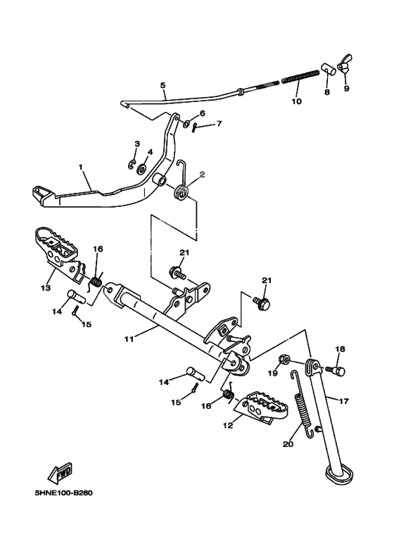 Support & repose pied