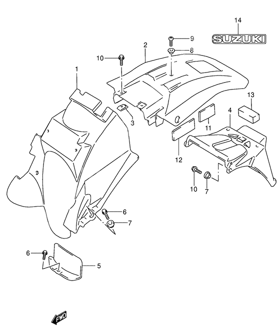 Rear fender