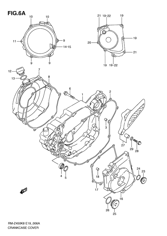 Crankcase cover ass`y (v              

                  Rm-z450l1