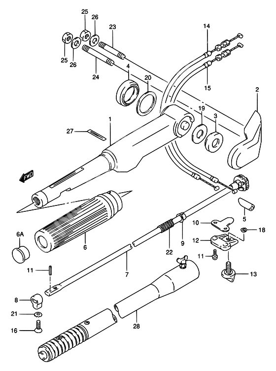 Tiller handle