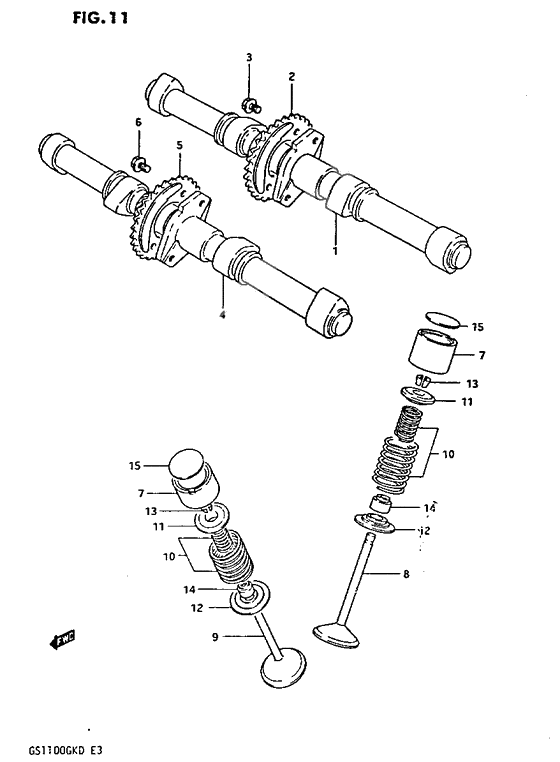 Cam shaft - valve