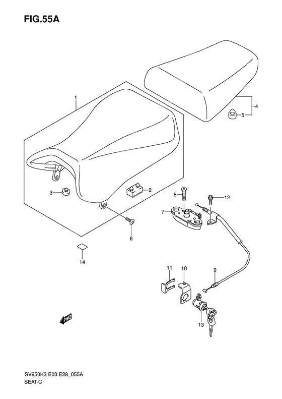 Seat              

                  Model k4/k5/k6/k7