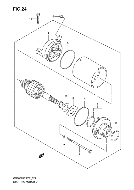 Starting motor