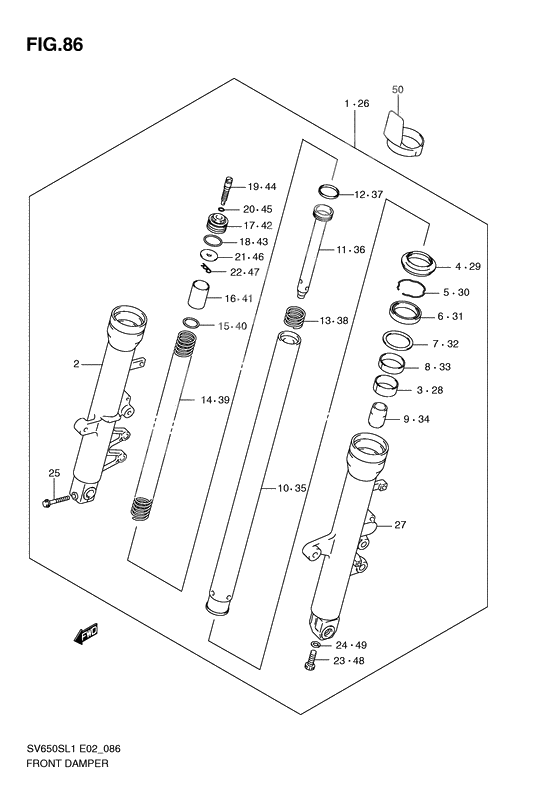 Front damper              

                  Sv650sl1 e24