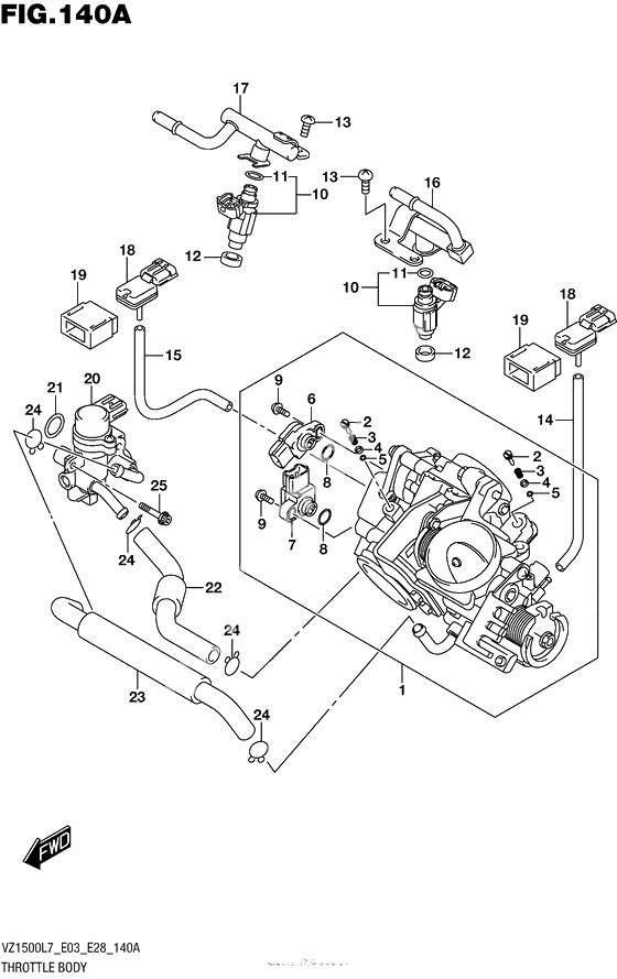 Throttle Body (Vz1500L7 E03)