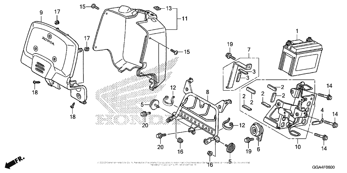 Front cover + battery