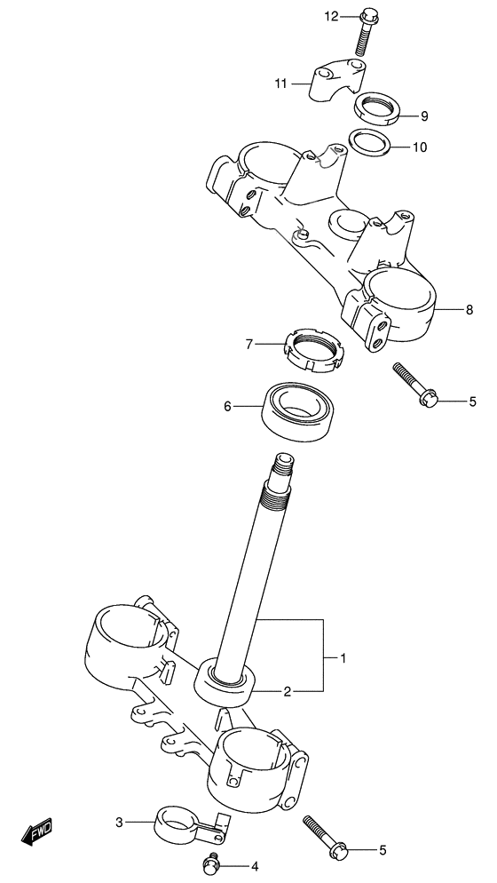 Steering stem              

                  Model k2