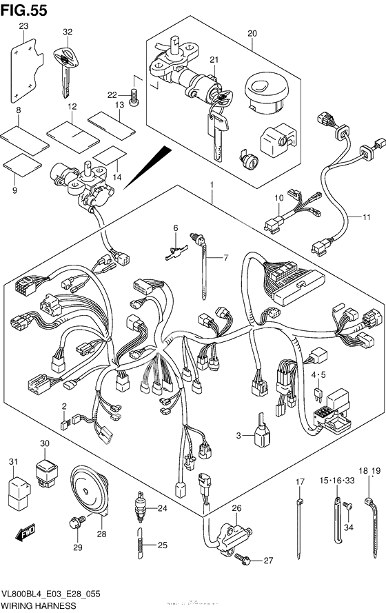 Wiring Harness (Vl800Bl4 E03)