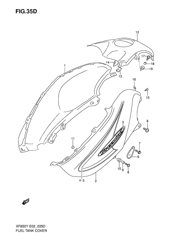 Fuel tank cover              

                  Model k1