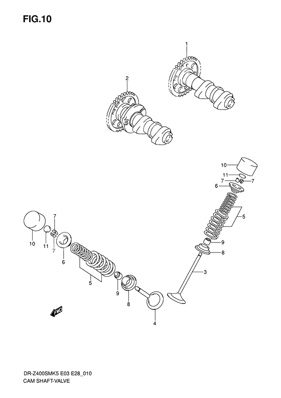 Camshaft/valve