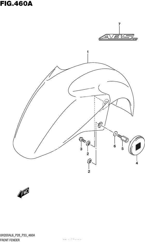Переднее крыло (Uh200Al6 P28)