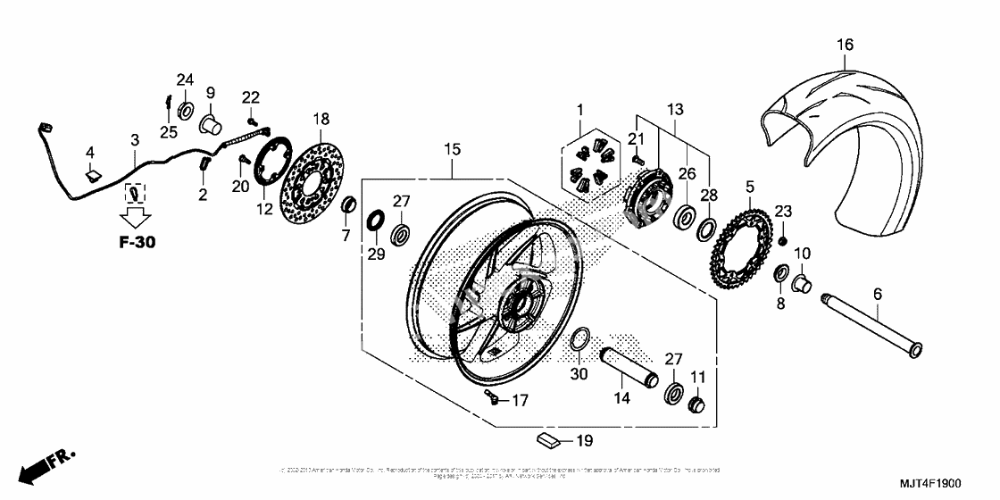 Заднее колесо