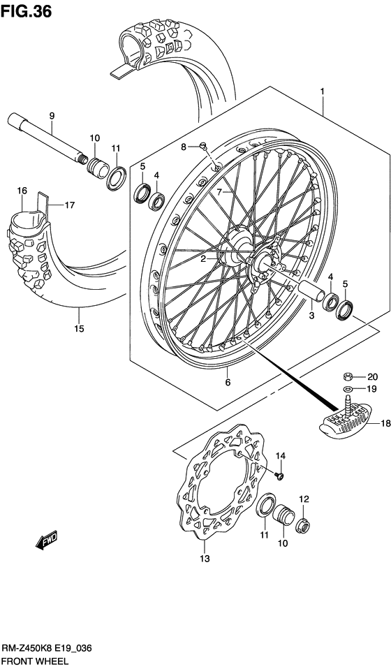 Transom + tube              

                  Rm-z450k8/k9/l0