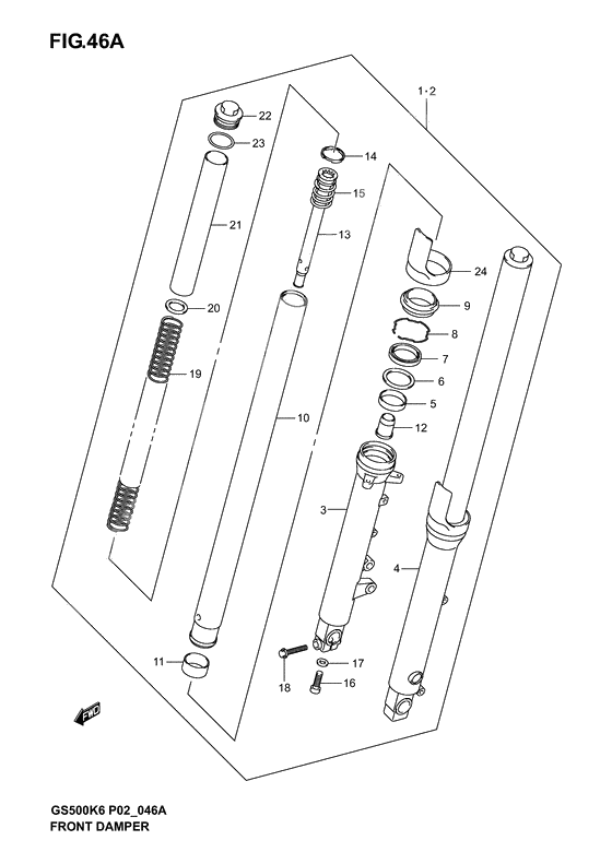 Front damper              

                  Model k4/k5/k6