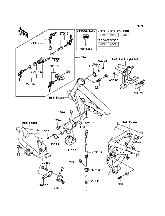 Ignition switch              

                  ‾BJ250F-027236