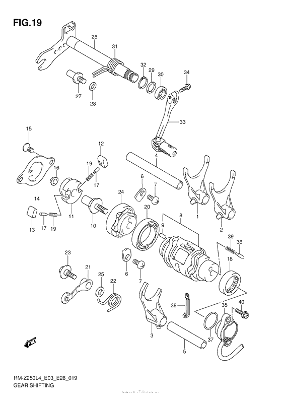 Копирный вал & Вилки & Вал переключения